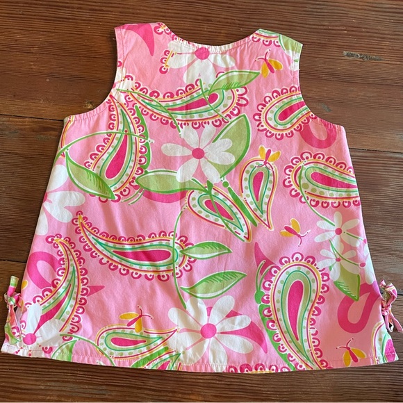 White Tag Lilly Baby Shift Dress - Lilly Pulitzer Daisy Paisley Sz 18-24 months - Picture 6 of 9